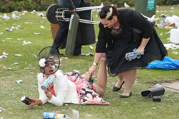 PHOTOS The Drunken Aftermath Of The Melbourne Cup