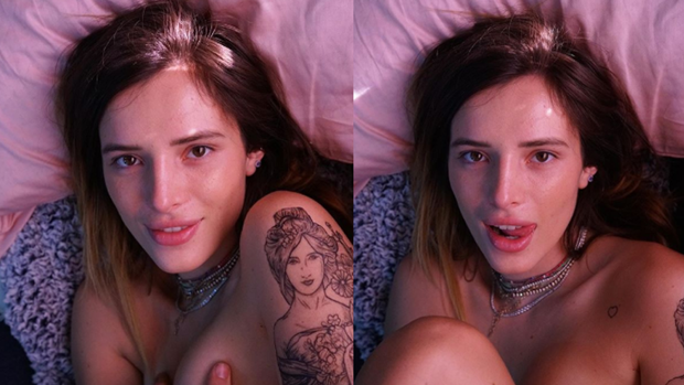 620px x 349px - Disney star Bella Thorne posts topless pic ahead of porn debut